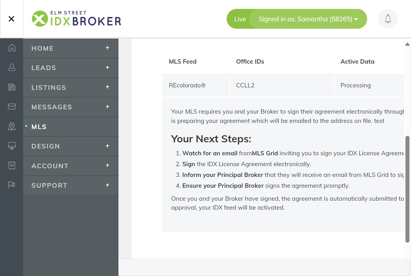 How To Access MLS Instructions IDX Broker